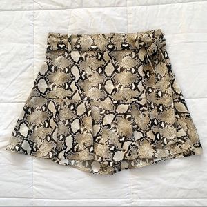 Zara Snake Print Skort